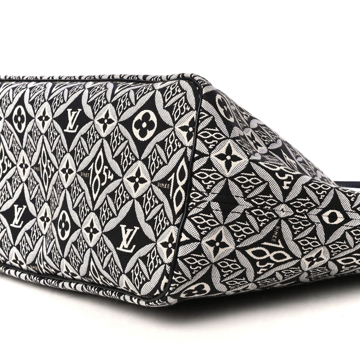 Louis Vuitton Jacquard Since 1854 Neverfull MM Grey 9 of 9