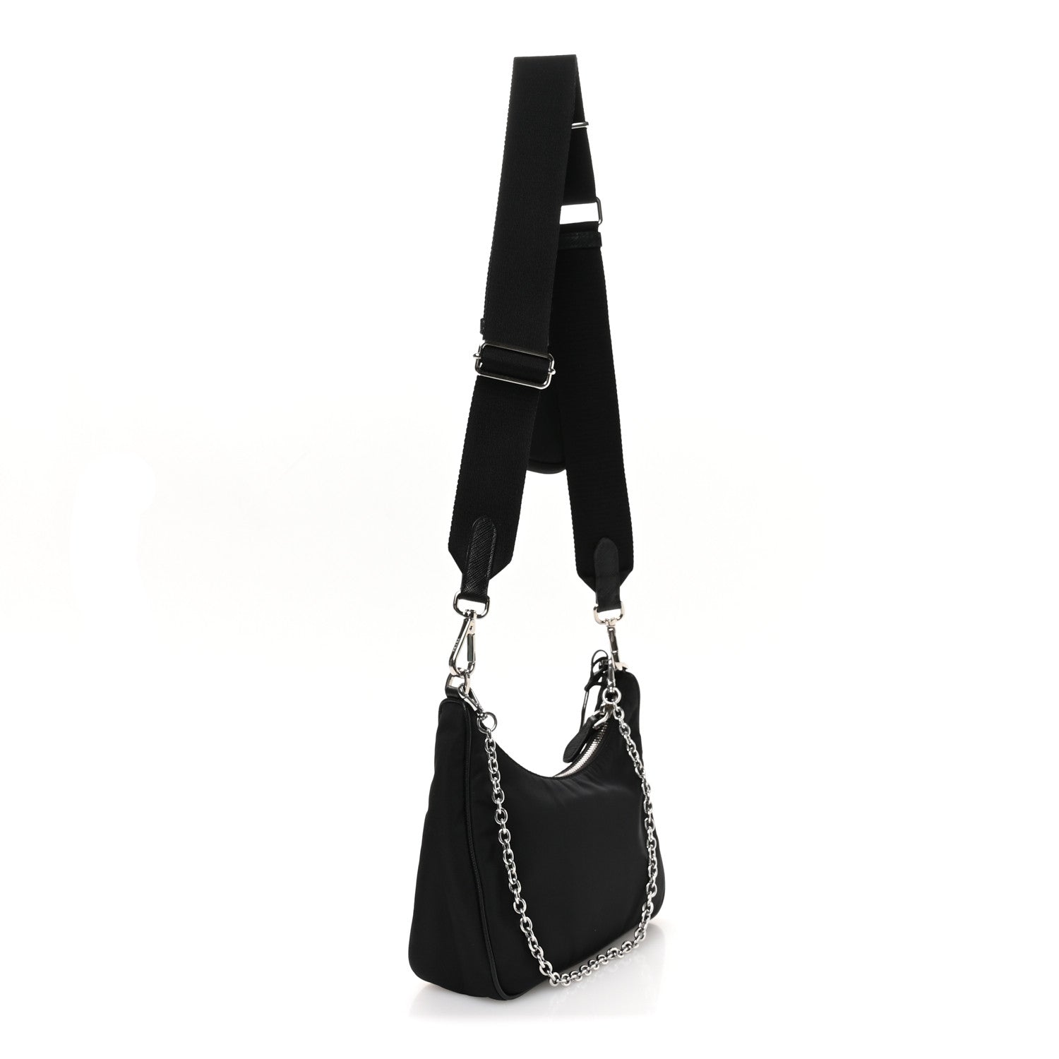 Prada Nylon Re-Edition 2005 Shoulder Bag Black 3 of 11