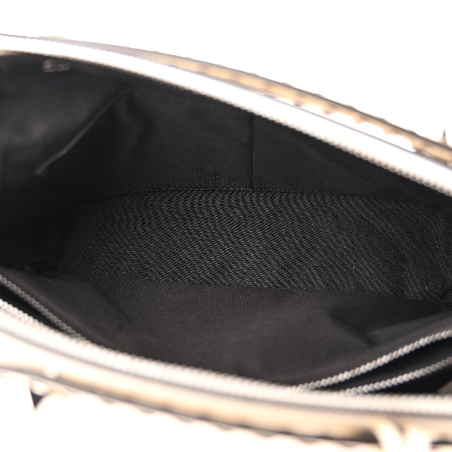 Fendi Vitello King Logo Embossed Medium By The Way Boston Bag White Ice 6 of 12