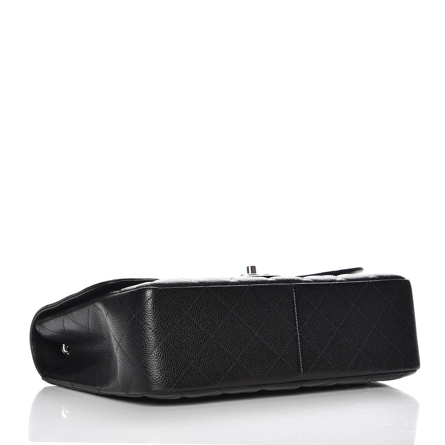 Chanel Caviar Quilted Jumbo Single Flap Black 4 of 8