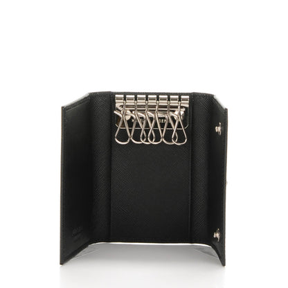 Prada Saffiano 6 Key Holder Nero Black 5 of 6