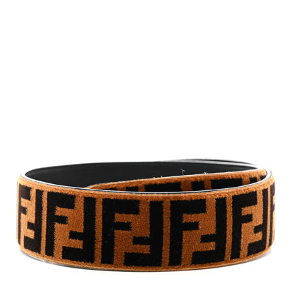 Fendi Velvet Tapestry FF Strap You Tobacco 2 of 4