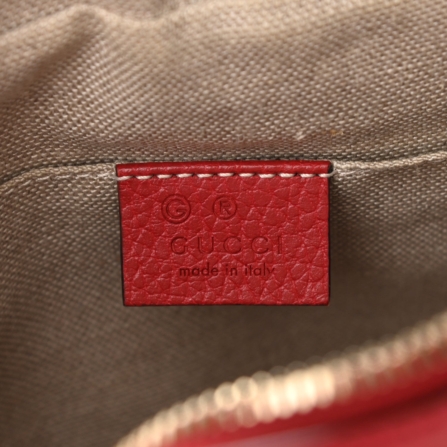 Gucci Monogram Mini Bree Messenger Bag Red 6 of 10