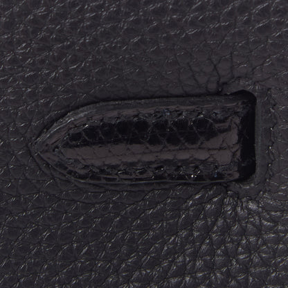 Hermes Togo Lizard Kelly Retourne Touch 25 Black 10 of 34