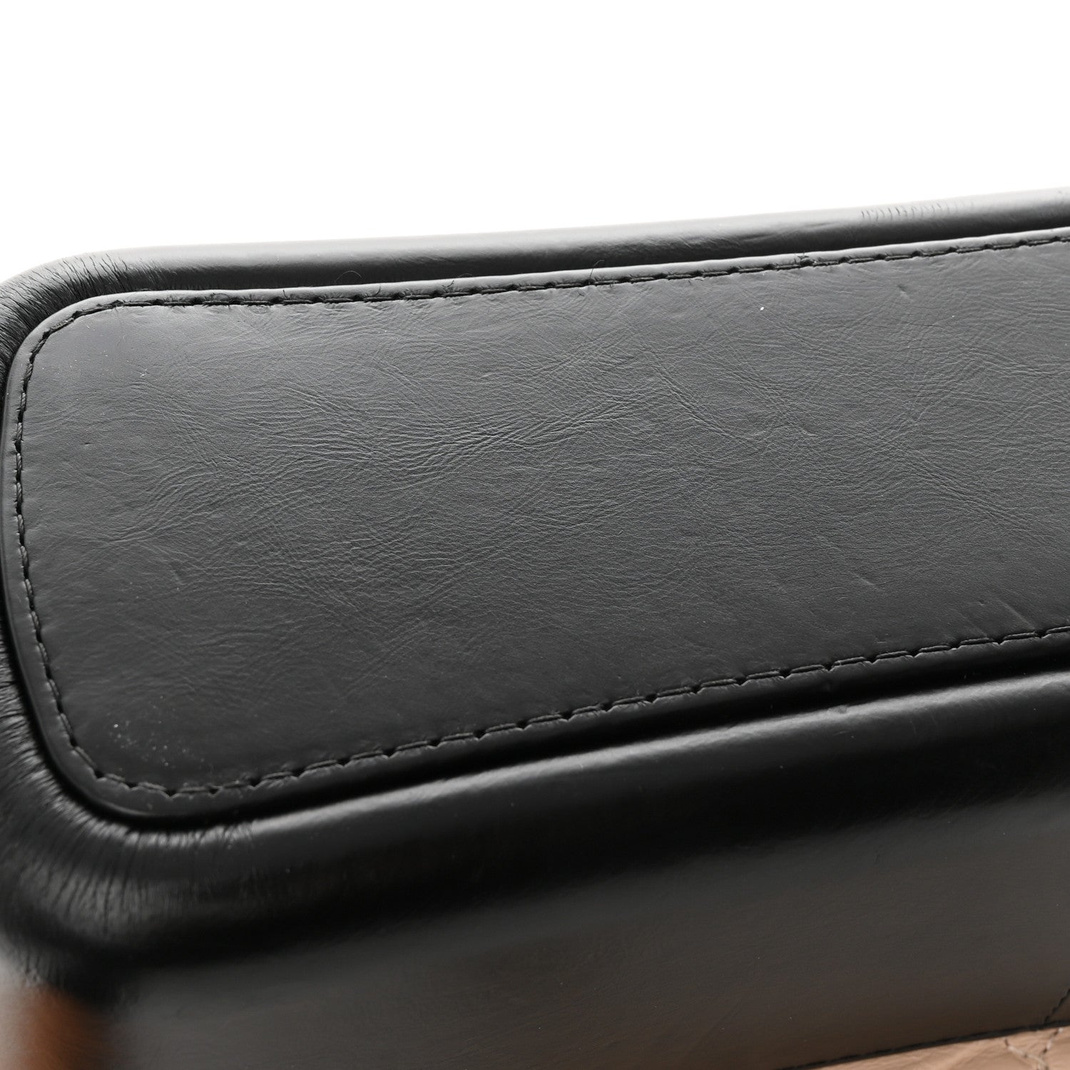 Chanel Aged Calfskin Quilted Medium Gabrielle Hobo Beige Black 11 of 13