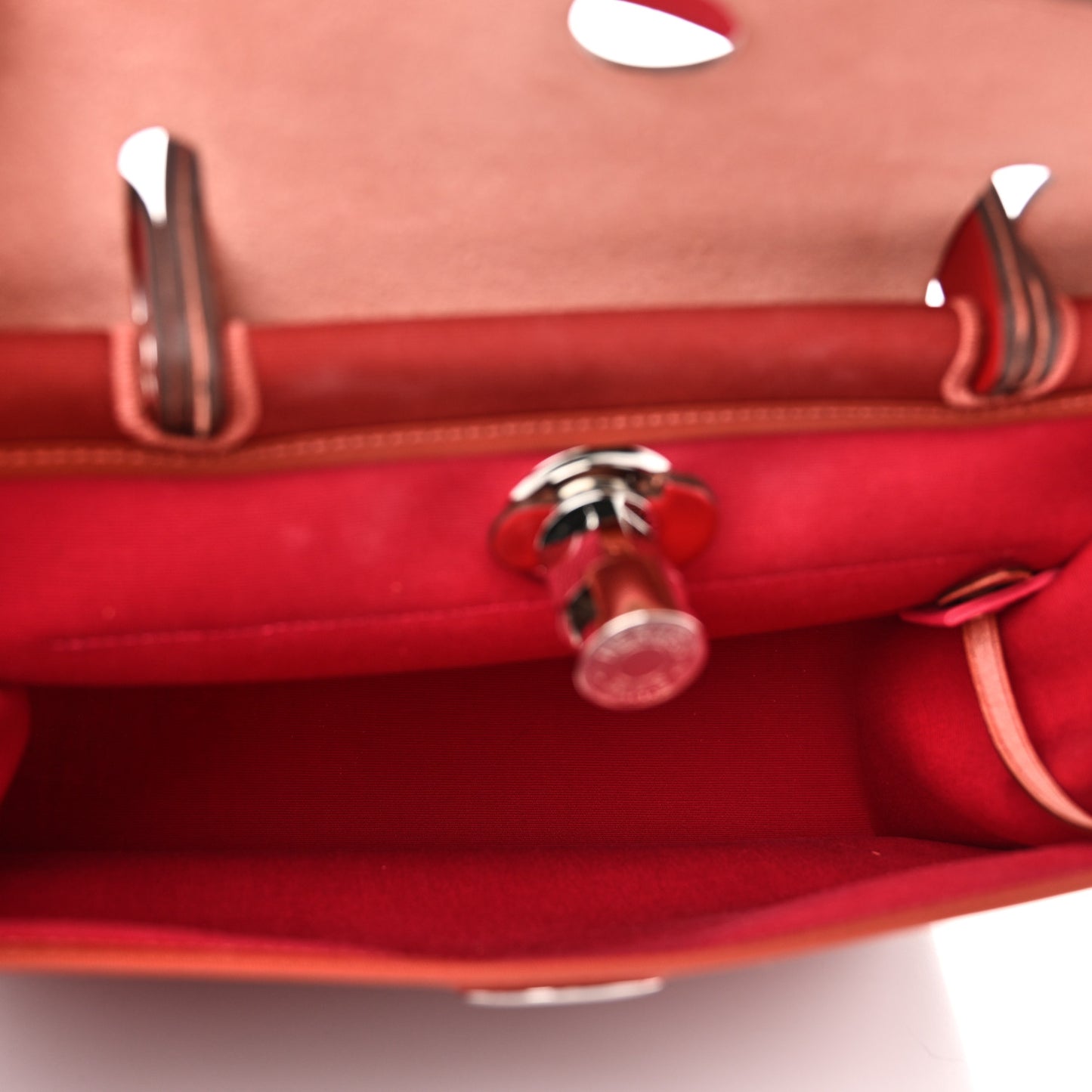 Toile Officier Vache Hunter Verso Herbag Zip 31 PM Rouge Venetian Rouge Piment Rose Extreme