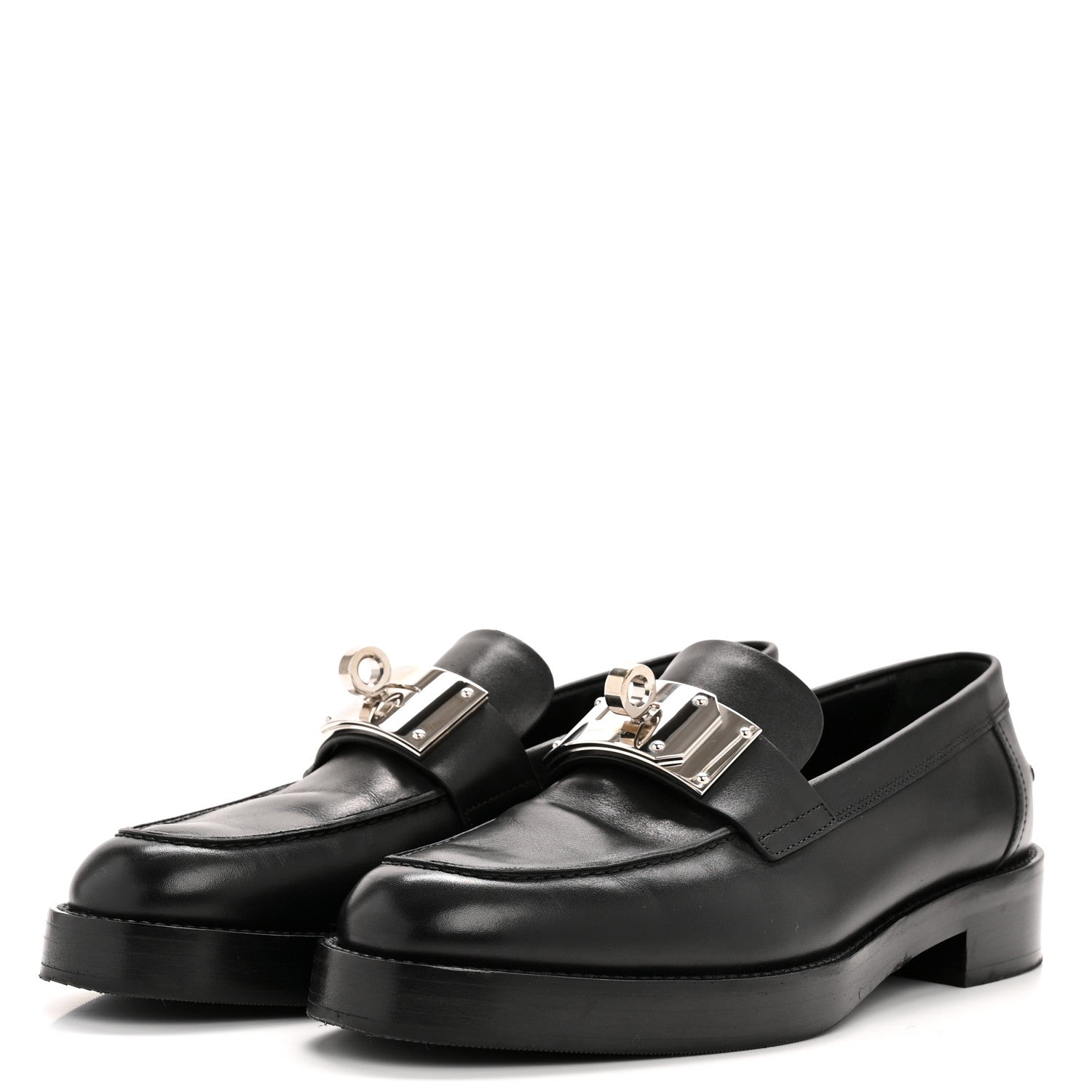 Hermes Calfskin Womens Hot Loafer 38 Black 39.5 Black 4 of 11