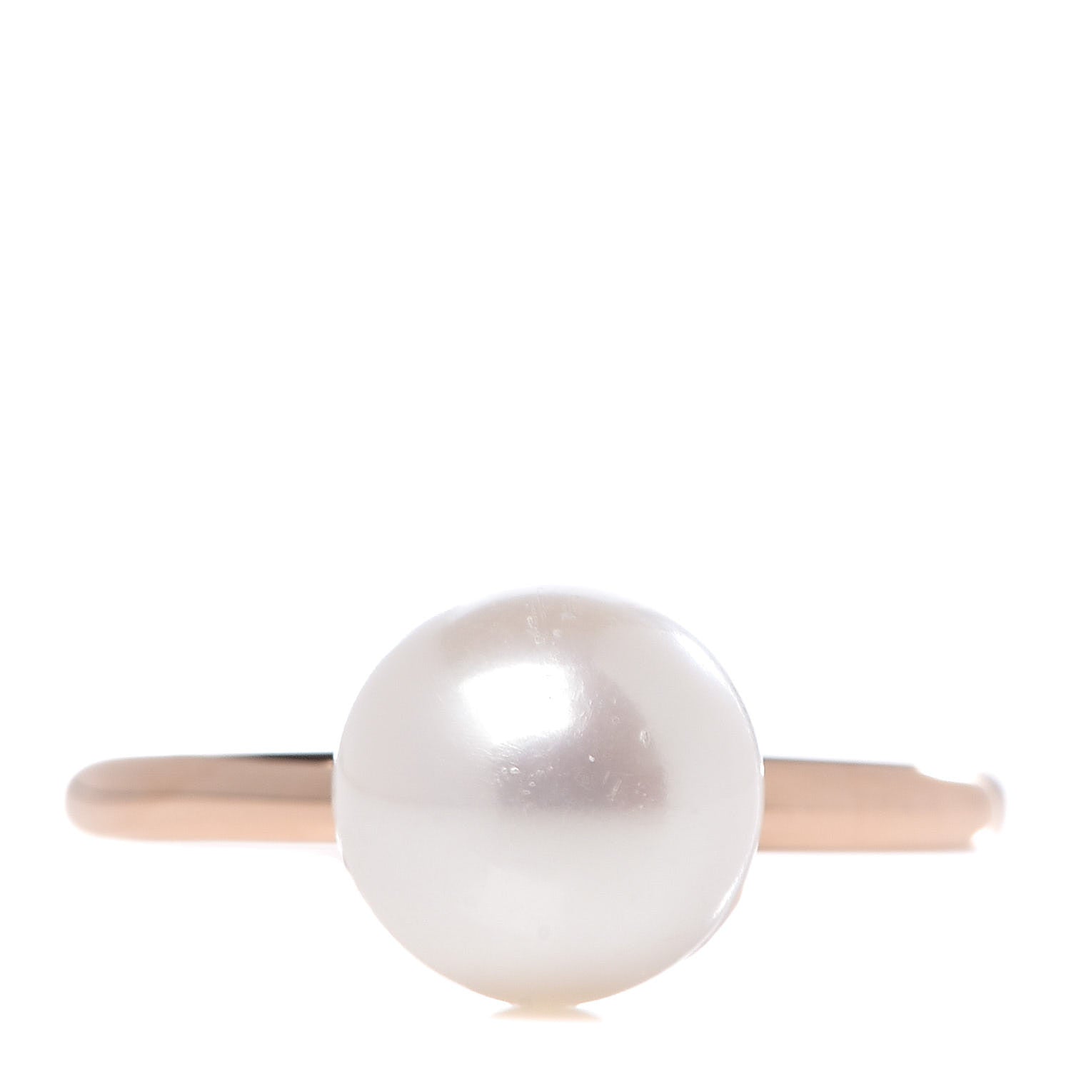 Tiffany 18K Rose Gold Pearl 8mm HardWear Ball Ring 48 4.5 1 of 4
