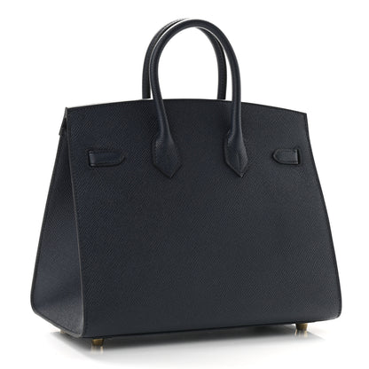 Hermes Epsom Birkin Sellier 25 Bleu Indigo 3 of 9