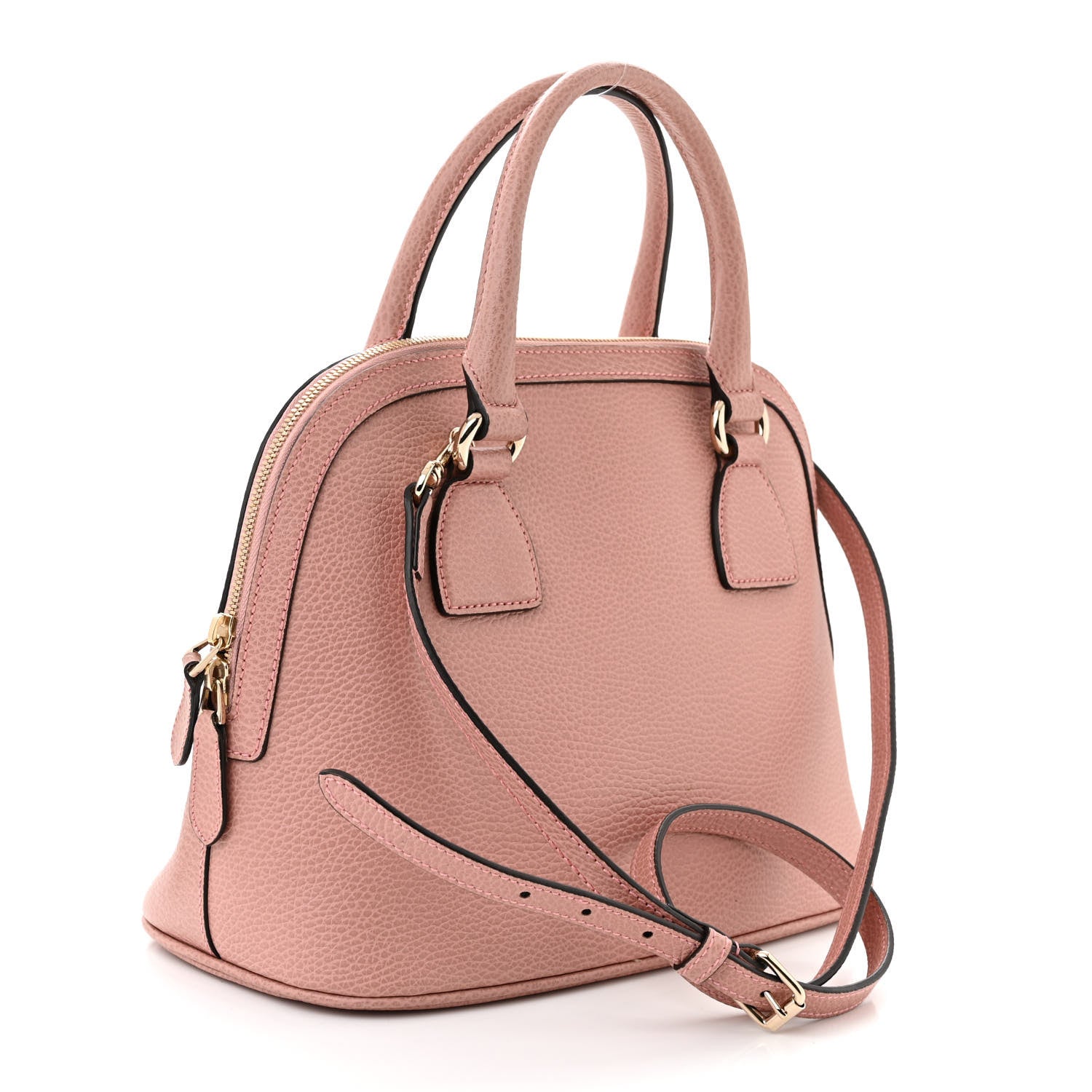 Gucci Dollar Calfskin Small GG Charm Dome Bag Soft Pink 3 of 11