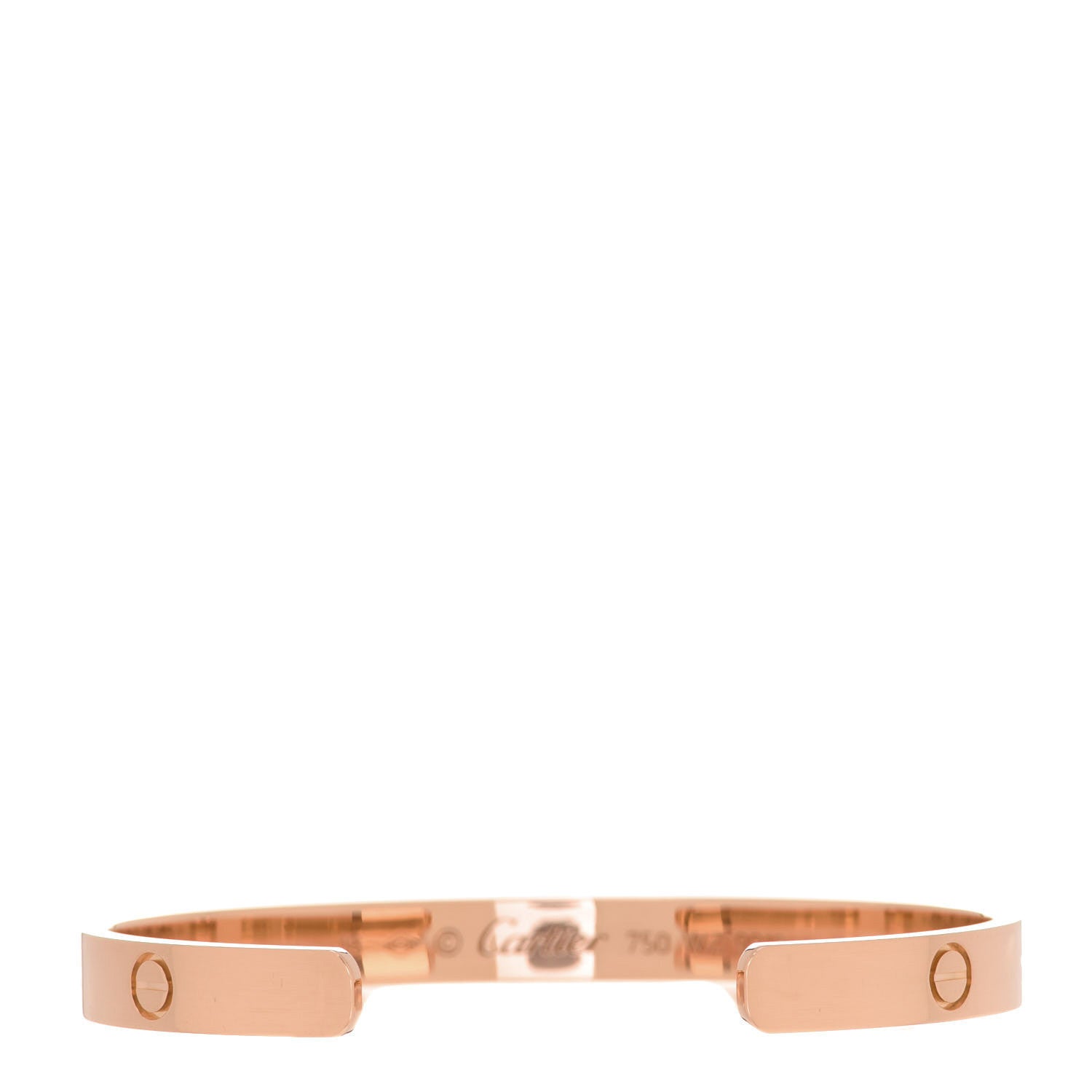Cartier 18K Pink Gold LOVE Cuff Bracelet 18 3 of 4