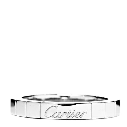 Cartier 18K White Gold Lanieres Ring 50 5.25 1 of 4