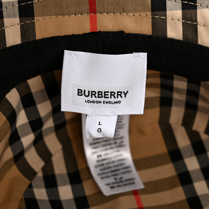 Burberry Cotton Gabardine Bucket Hat L Black 8 of 10