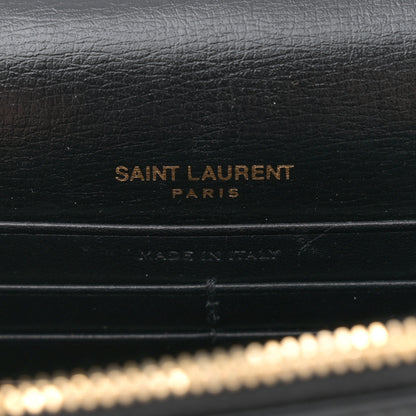 Saint Laurent Calfskin Monogram Sunset Chain Wallet Black 6 of 11