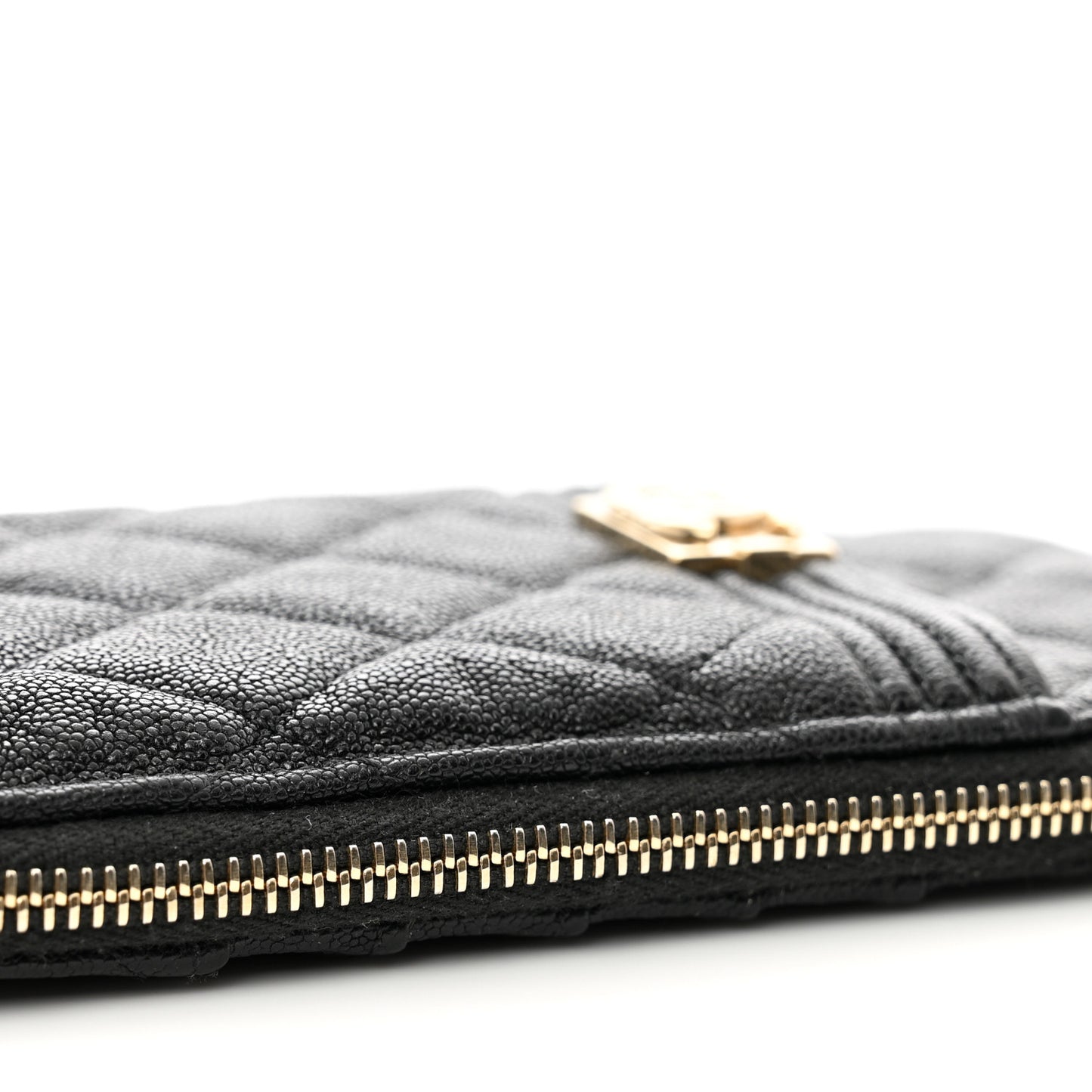 Caviar Quilted Boy iPhone Pouch Black