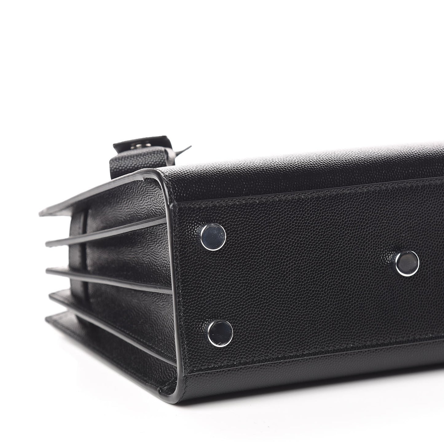 Grained Calfskin Nano Sac De Jour Black