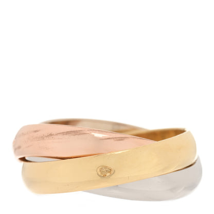 Cartier 18K Pink Yellow White Gold Classic Les Must De Cartier Trinity Ring 49 4.75 3 of 4