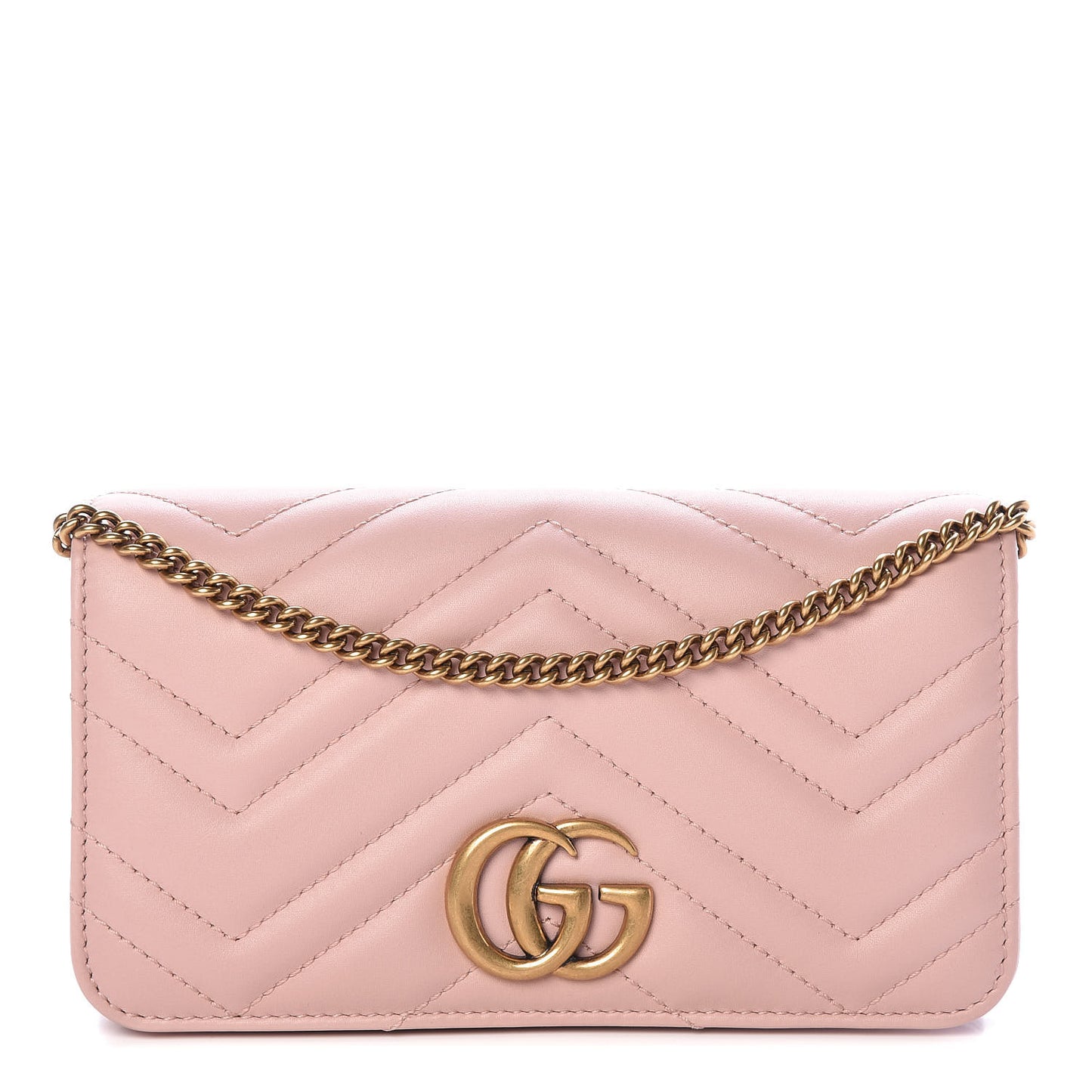 Calfskin Matelasse GG Marmont Mini Bag Perfect Pink