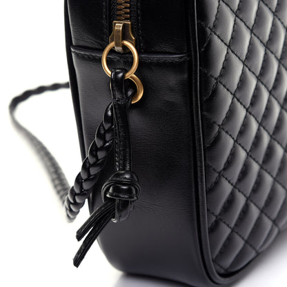 Gucci Calfskin Web Trapuntata Small GG Shoulder Bag Black 12 of 12