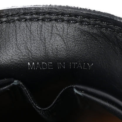 Prada Spazzolato Rois Metal Triangle Logo Mens Monolith 55mm Loafers 6 Black 10 of 15