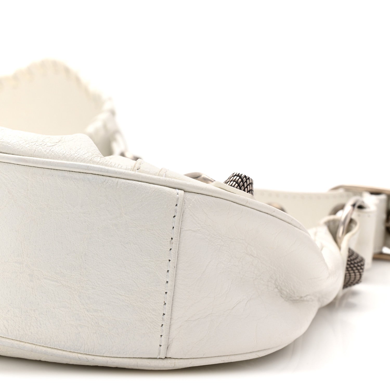 Balenciaga Agneau Arena Le Cagole Shoulder Bag XS Optic White 11 of 11