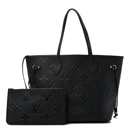 Louis Vuitton Empreinte Monogram Giant Neverfull MM Black 1 of 9
