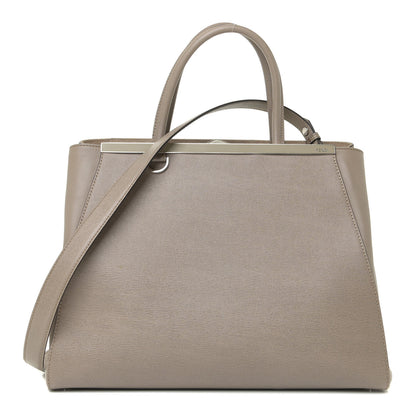 Fendi Vitello Elite Regular 2Jours Tote Tortora 1 of 11