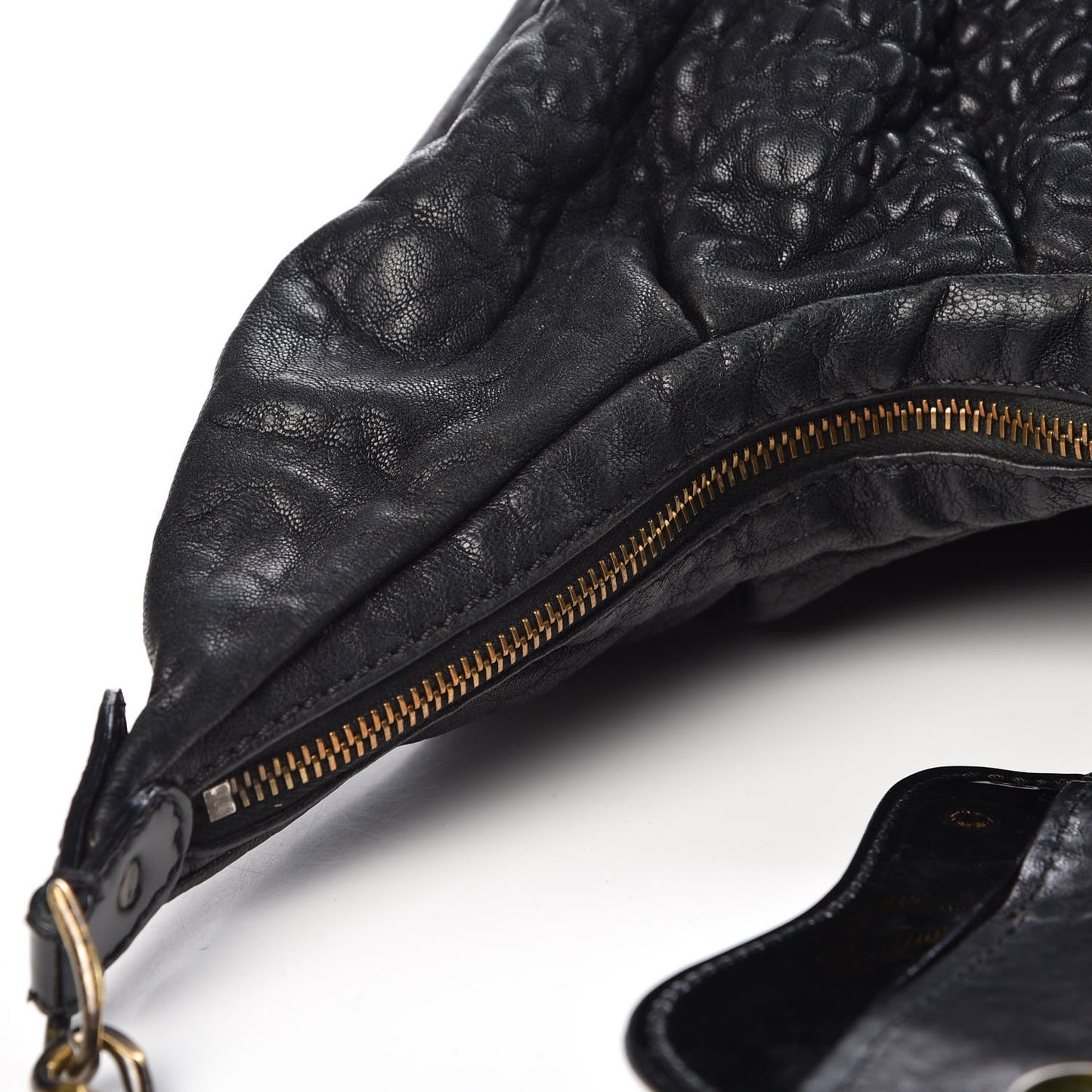 Nappa Patent B Buckle Hobo Black