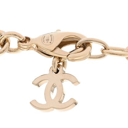 Chanel Crystal Chain CC Link Choker Gold Ruthenium 5 of 6