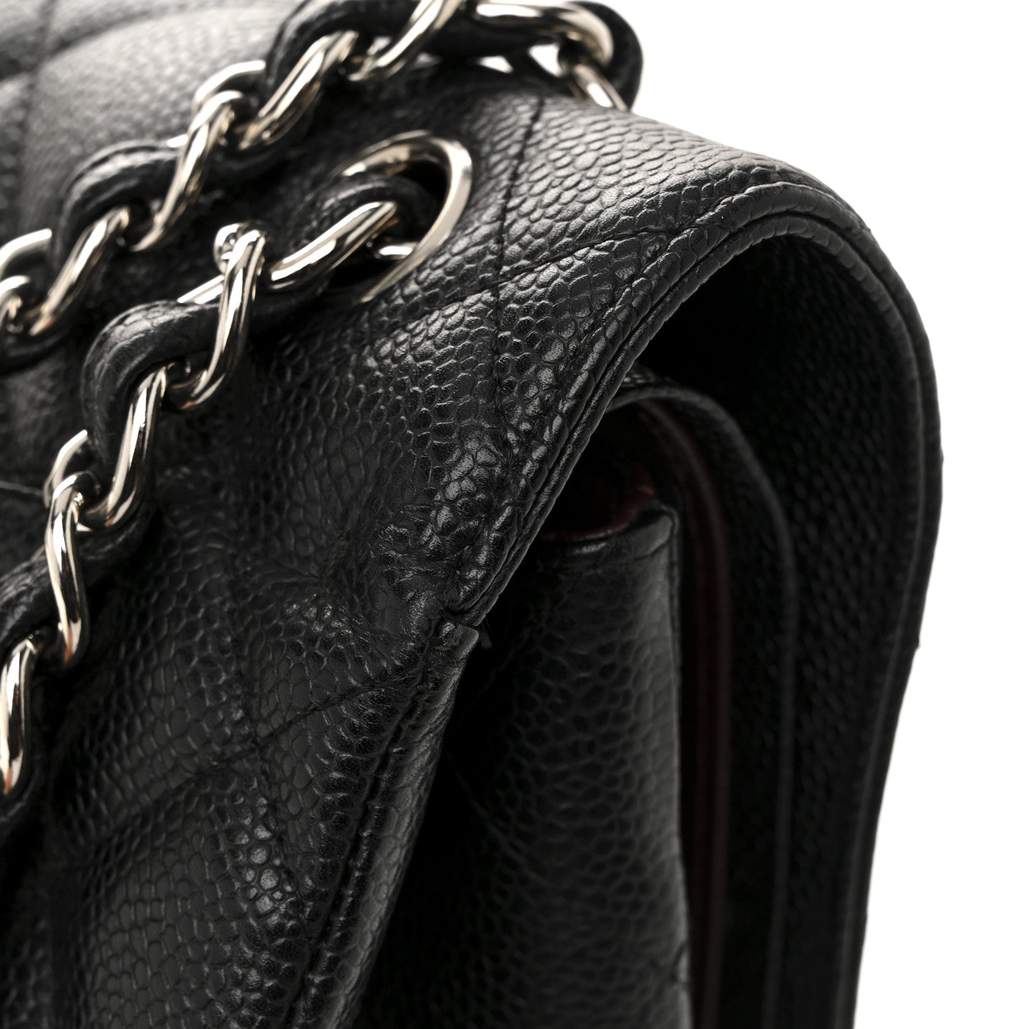 Chanel Caviar Quilted Jumbo Double Flap Black 13 of 14