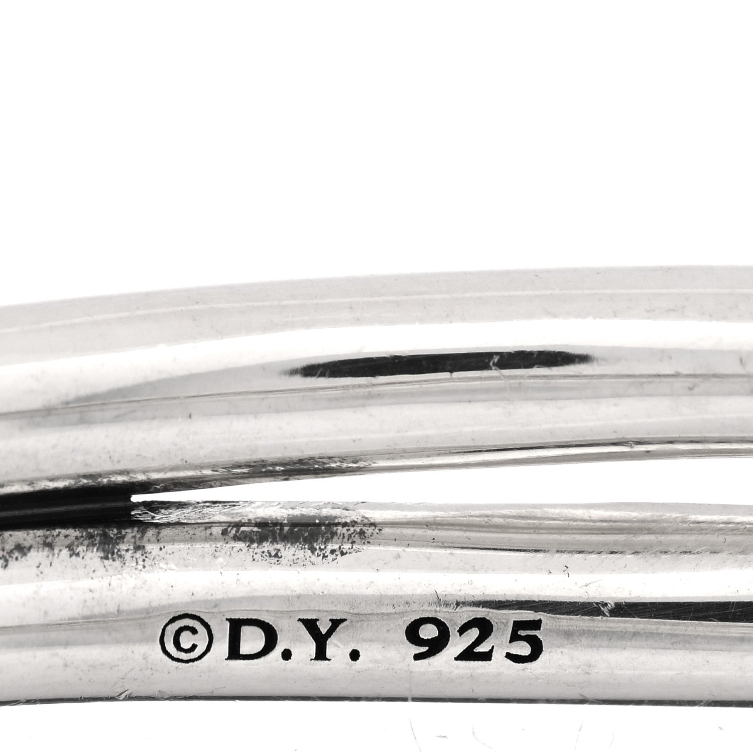 David Yurman Sterling Silver 10mm Single Loop Labyrinth Bracelet 3 of 3