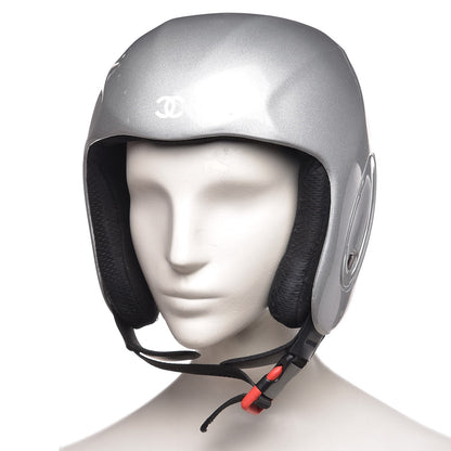 Chanel Metallic Ski Helmet Grey 2 of 20