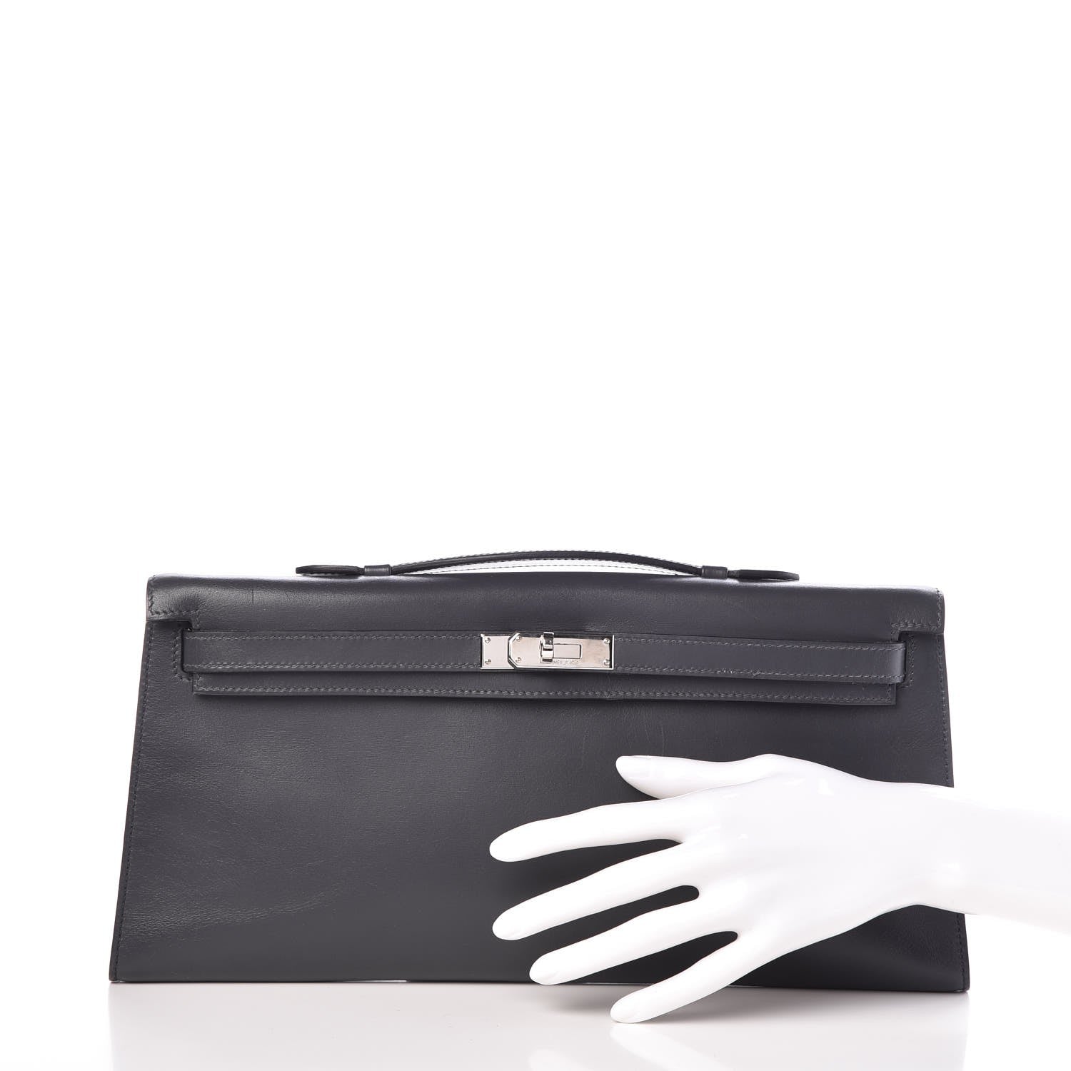 Hermes Box Kelly Cut Pochette Ardoise 2 of 23