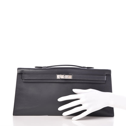 Hermes Box Kelly Cut Pochette Ardoise 2 of 23