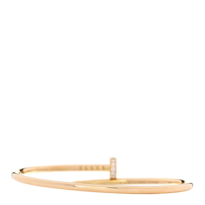 Cartier 18K Yellow Gold Diamond Small Juste Un Clou Bracelet 16 2 of 5