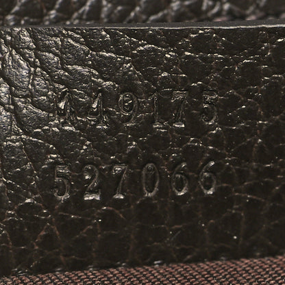 Gucci Monogram Dollar Calfskin O Drawstring Backpack Beige Ebony Testa di Moro Dark Chocolate 7 of 10