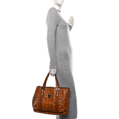 MCM Visetos Shopping Tote Cognac 2 of 12
