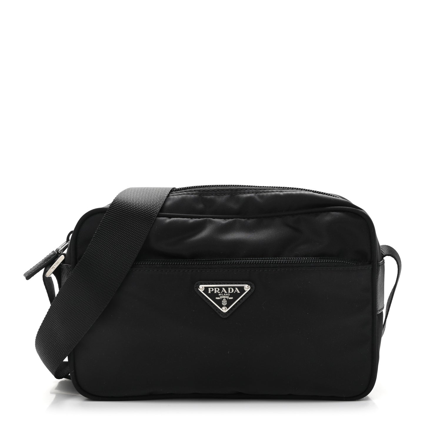 Nylon Tessuto Vela Crossbody Bag Black