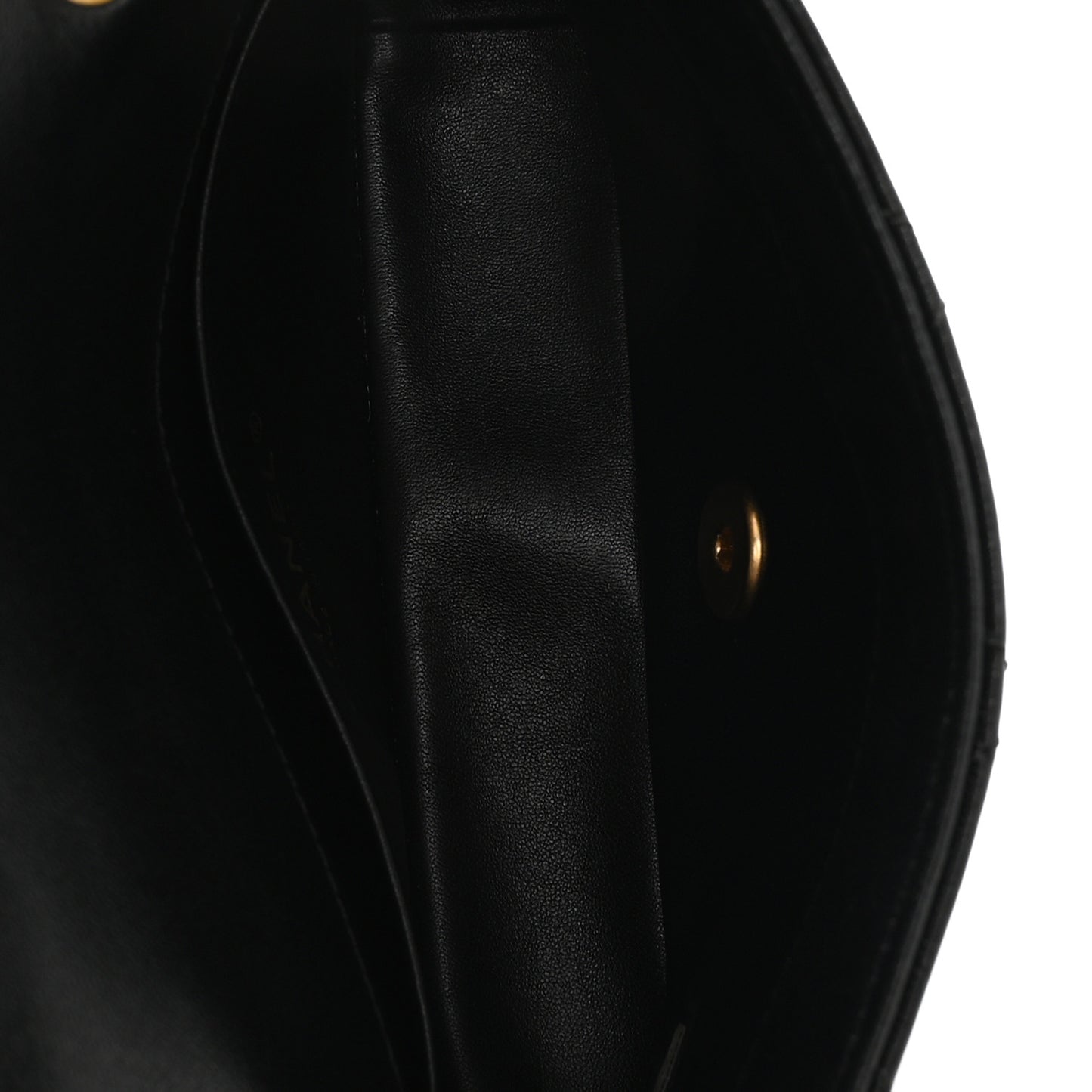 Shiny Lambskin Small Chain Is More Flap Black
