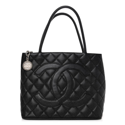 Chanel Caviar Quilted Medallion Tote Black 1 of 4