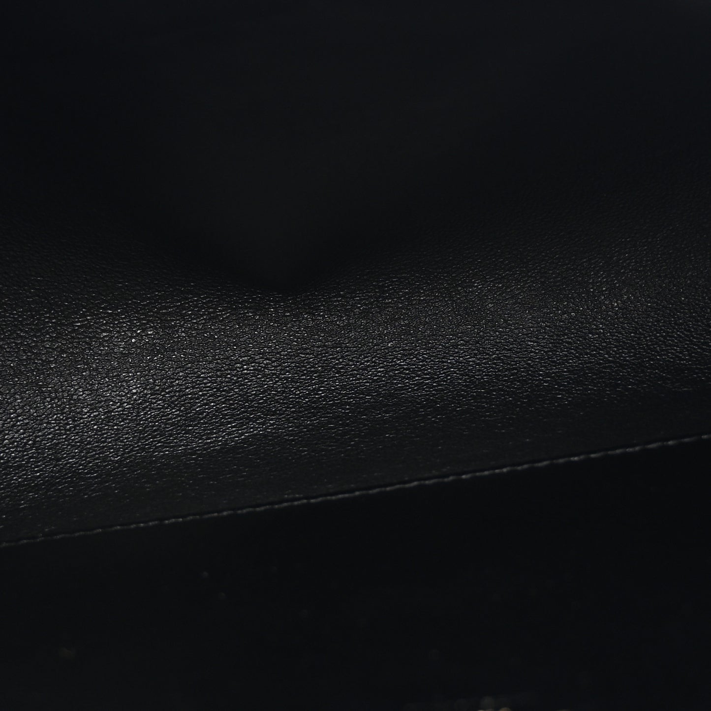 Lambskin Large Cassandre Envelope Pouch Black