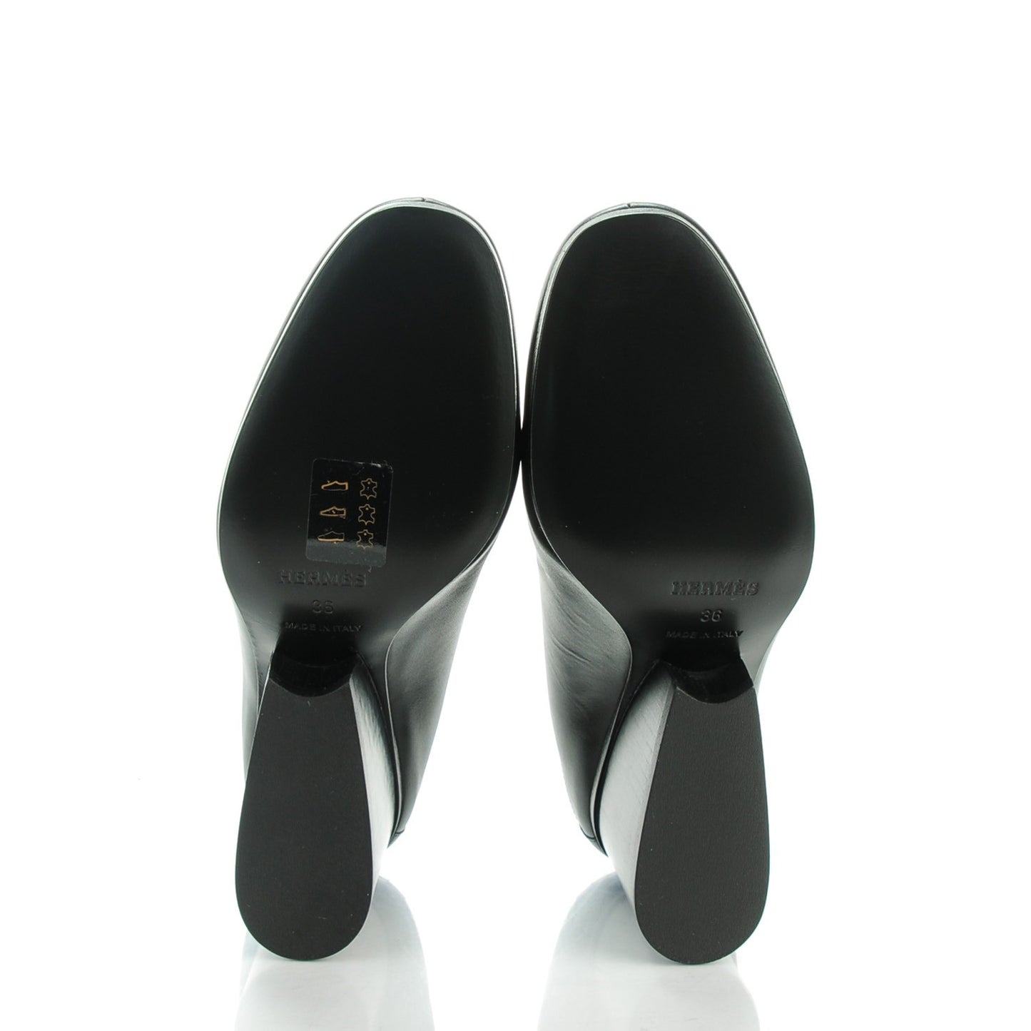 Box Wedge Booties 36 Black