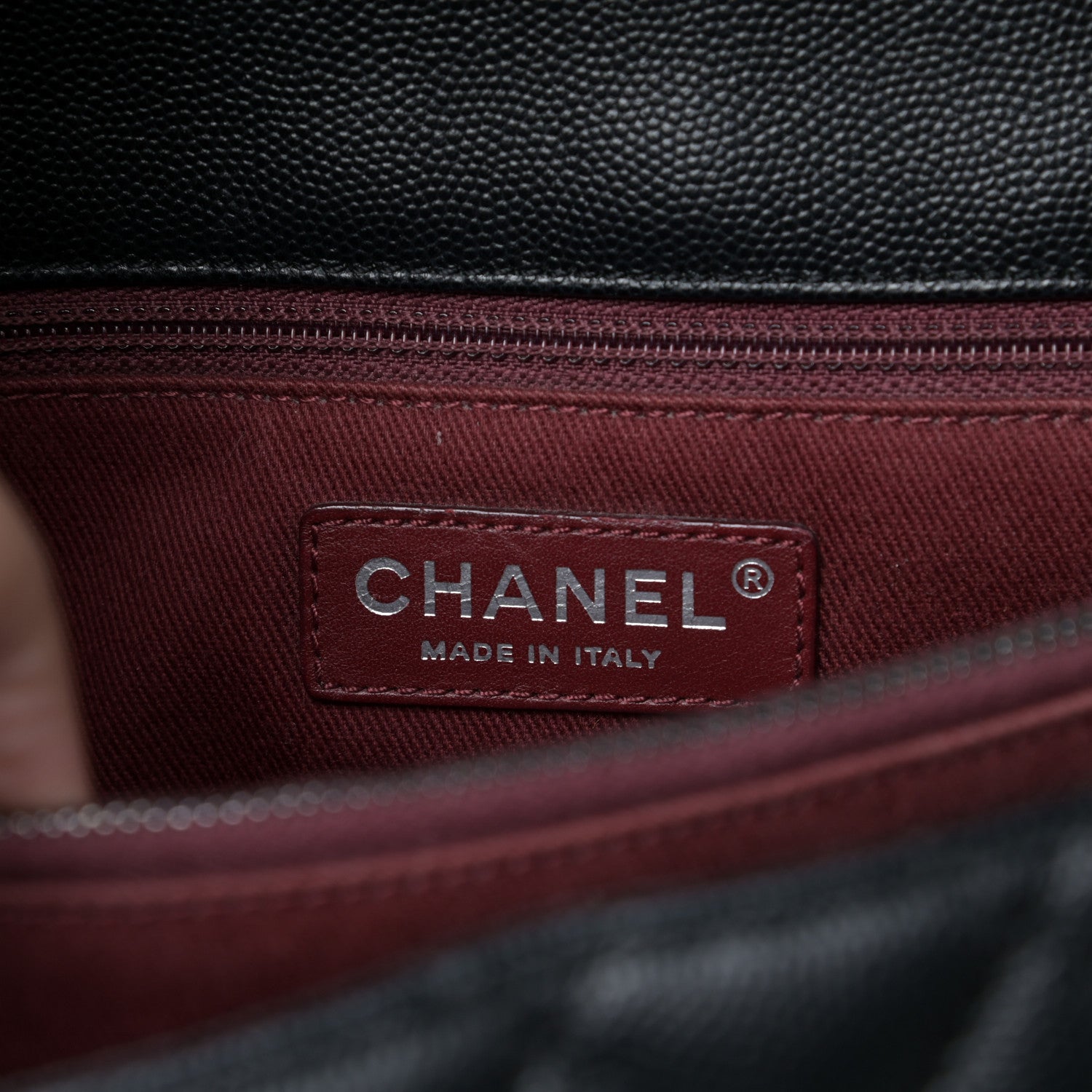 Chanel Caviar Quilted Medium Coco Handle Flap Black 17 of 18