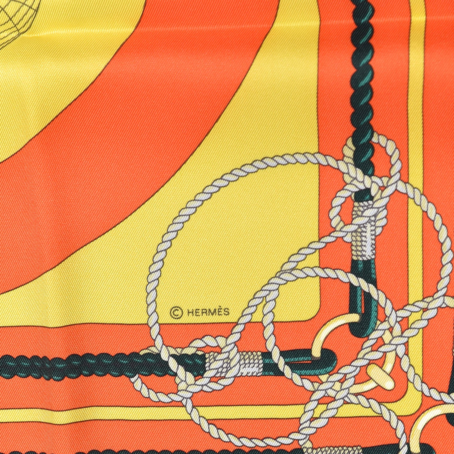 Hermes Silk Chateaux D' Arriere Scarf 70 4 of 5
