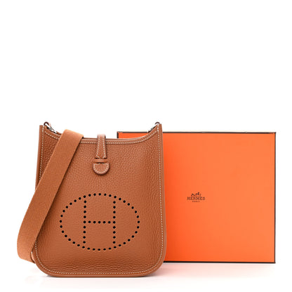 Hermes Taurillon Clemence Evelyne TPM Gold 11 of 11