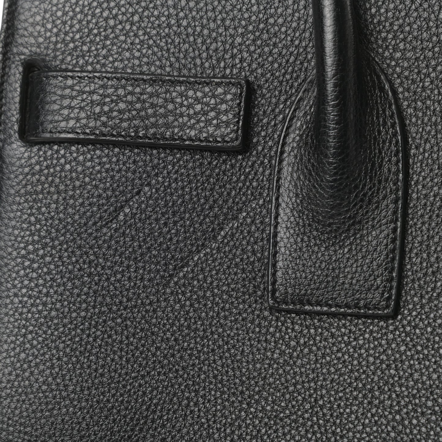 Grained Calfskin Small Sac De Jour Black