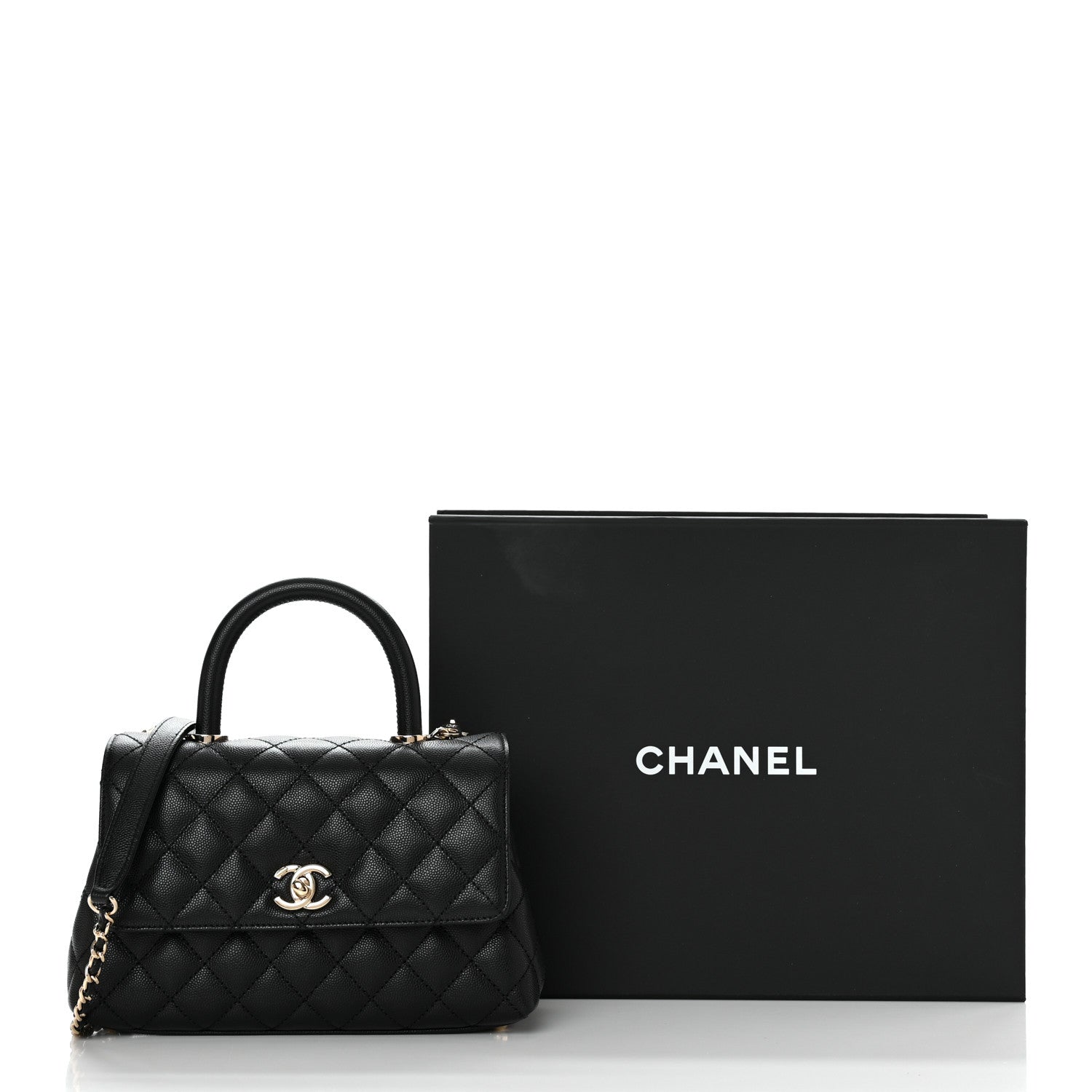 Chanel Caviar Quilted Mini Coco Handle Flap Black 11 of 11