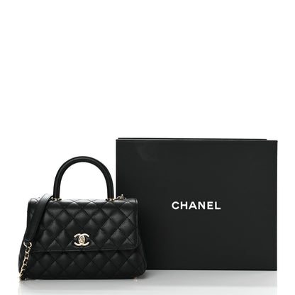 Chanel Caviar Quilted Mini Coco Handle Flap Black 11 of 11