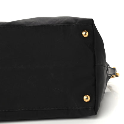 Prada Tessuto Nylon Saffiano Tote Black 6 of 9