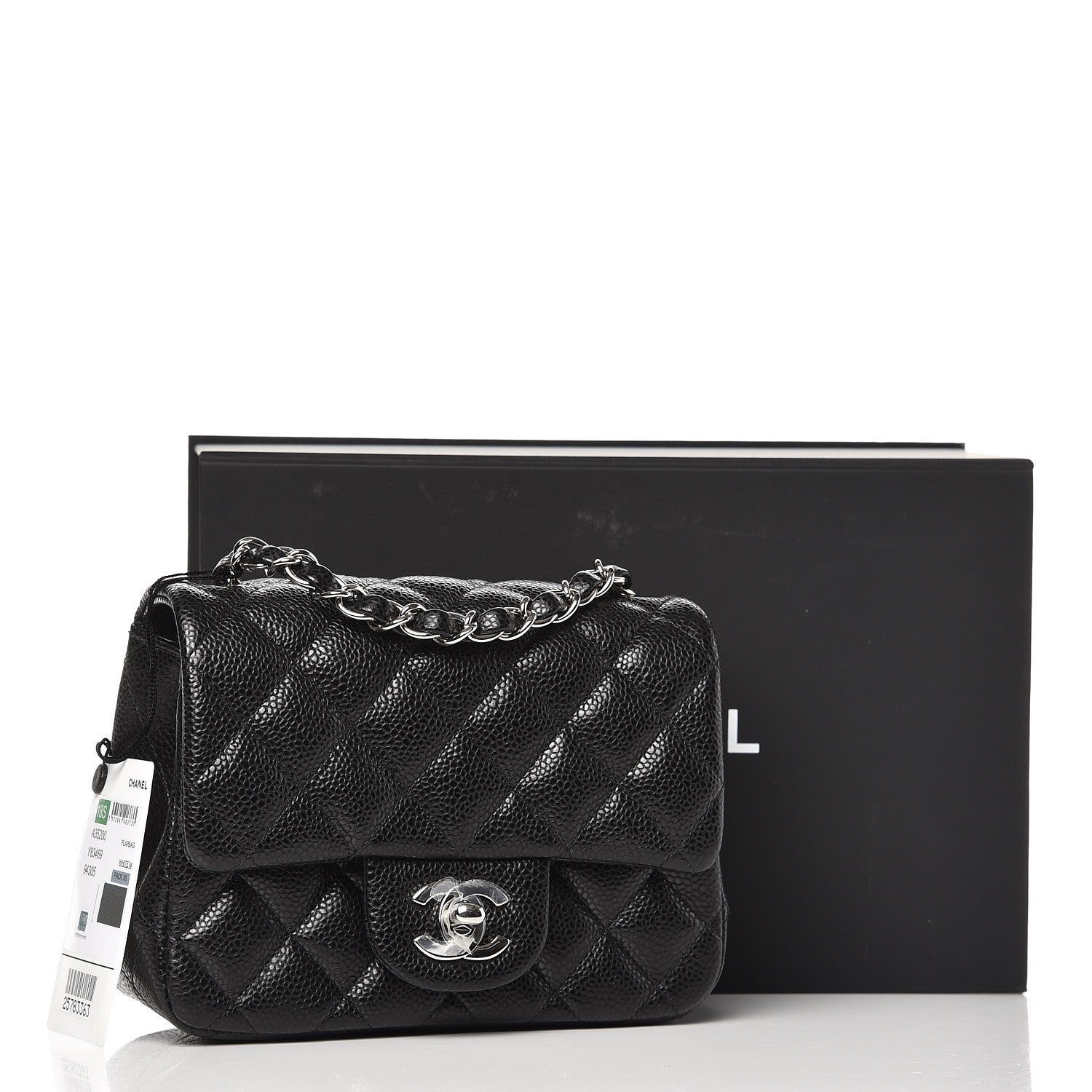 Chanel Caviar Quilted Mini Square Flap Black 8 of 8